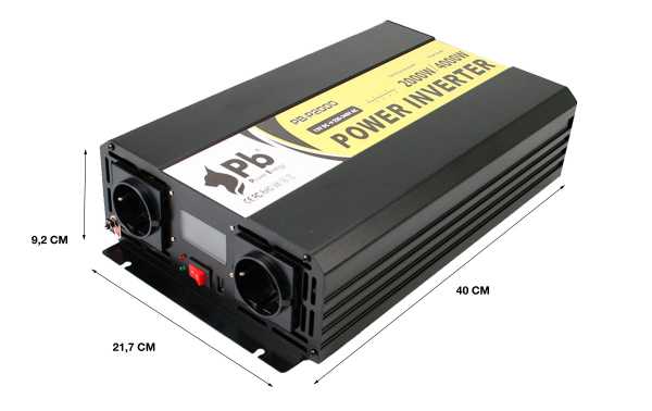 Convertisseur 12V Vers 230V Sinus Pur 4000W (8000W Pic) - Avec Télécommande Et USB - Pour Camping, Bateau - 2