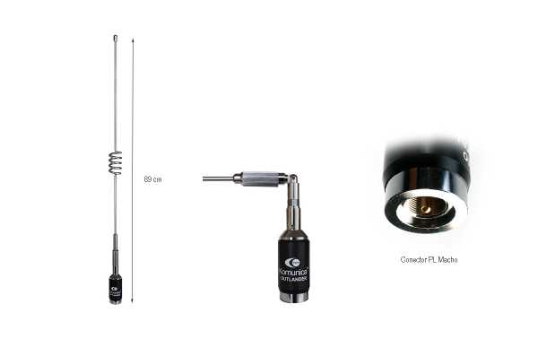 Ampla faixa de frequência: Cobrindo uma faixa de frequência de 143-147 MHz em VHF e 435-445 MHz em UHF, esta antena é adequada para uma variedade de bandas e aplicações.