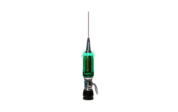 SIRIO P 5000RG58-LED + CABLE RG58, Antena CB 27 Mhz, Con iluminación LED Tx, articulada,