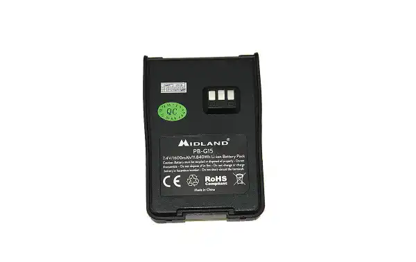 MIDLAND PB-G15 original battery for G15 / G18 capacity Lithium 1600mAh