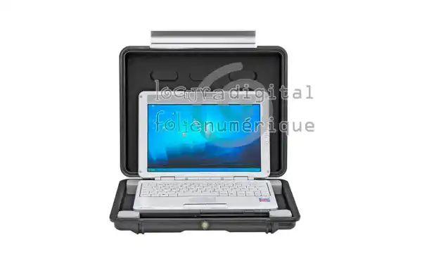 1080-003-186 Maleta indestructible, Plata, con forro interior - Especial ordenadores portátiles