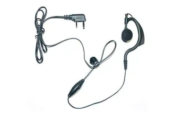 PIN-19-S2 Micro Earmuff Noir Casque PTT pour walkies ALINCO