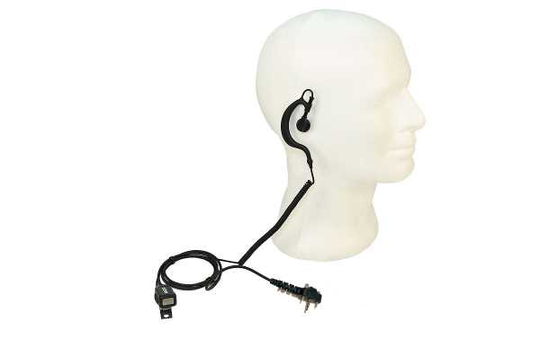 Casque antibruit bouclé avec micro-oreillette NAUZER PIN229Y2 avec PTT YAESU VX-146 / VX-246 VX351 ETC