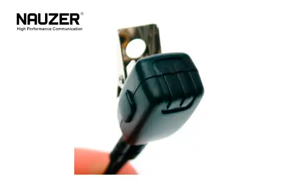 PIN29-K5 NAUZER Micro Earphone black curly cable for walkie TK3601 KENWOOD