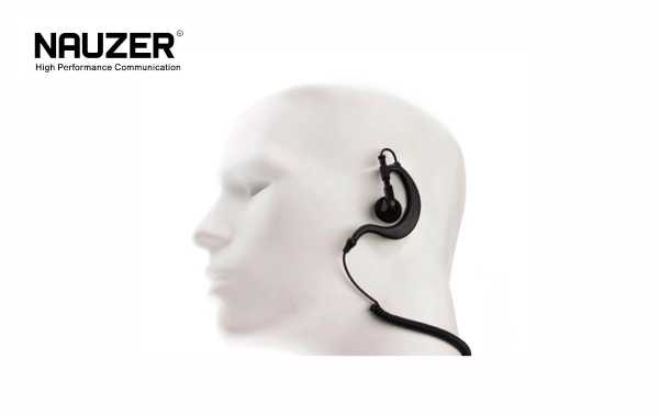 Oreillette Micro-écouteur PIN29M7 Avec PTT – Compatible Motorola DMR, Câble Enroulé, Rotatif 360° - 2