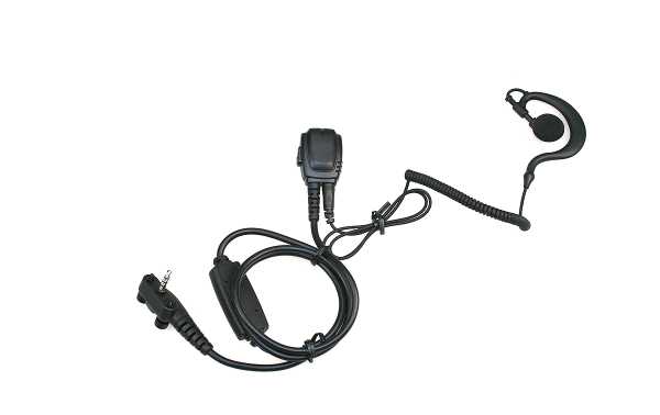 Casque antibruit NAUZER PIN339-FTA Micro-Curly avec PTT pour la série YAESU Aviation. Valable pour l'oreille gauche ou droite. Compatible avec les walkies portables FTA-250L, FTA-450L, FTA-550L, FTA-750L