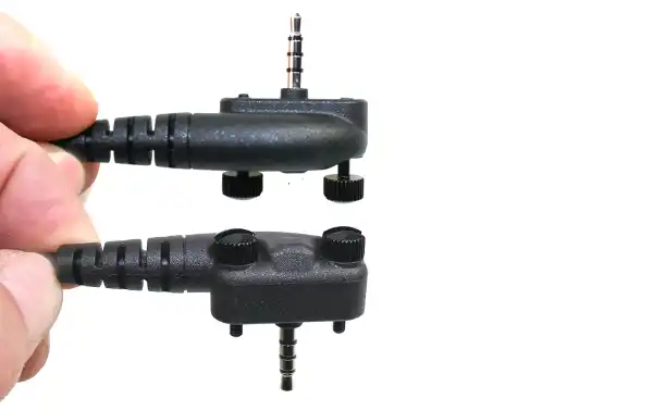 NAUZER PIN339-FTA Micro- Auricular orejera rizado con PTT para YAESU serie Aviacion. Valido para oreja Izquierda o derecha. Compatible con walkies portátiles FTA-250L, FTA-450L, FTA-550L, FTA-750L