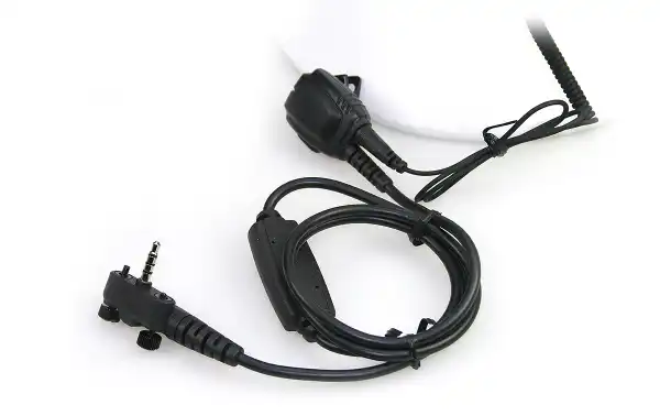 NAUZER PIN339-FTA Micro- Auricular orejera rizado con PTT para YAESU serie Aviacion. Valido para oreja Izquierda o derecha. Compatible con walkies portátiles FTA-250L, FTA-450L, FTA-550L, FTA-750L