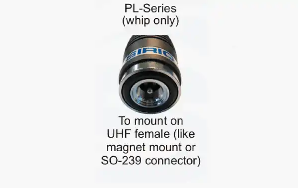 SIRIO MEGA WATT-4000-PL ANTENA CB 27 mhz con base PL