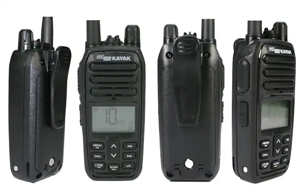 Robustness and Durability: The POLMAR KAYAK Walkie is designed to be robust and resistant, which makes it suitable for professional environments where durable equipment is required.