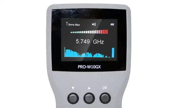 PRO-W10GX Detector profesional de frecuencias 0 -10 GHZ Digitales y analogicas.