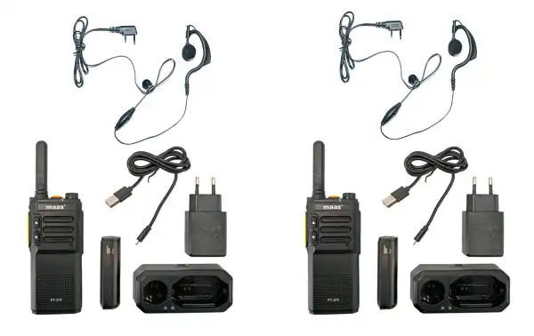 MAAS PT-375 KITX2 Pack 2 Walkies Talkies Uso Libre profesional PMR446
