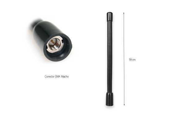KOMUNICA PWR-1-80-SMAM Antena walkie (66-88MHz) SMA Macho