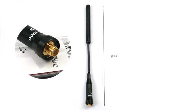 Antenne Pliable SMA-Femelle Double Bande VHF/UHF 144/430 MHz pour