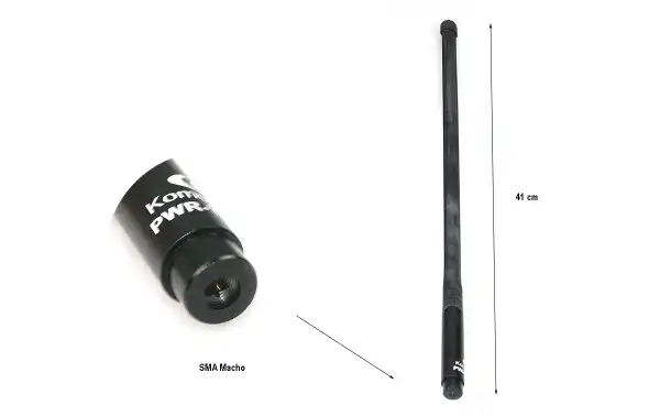 Antenne tactique PWR-TA-42-S 144/430 Mhz. Connecteur SMA mâle 41 cm
