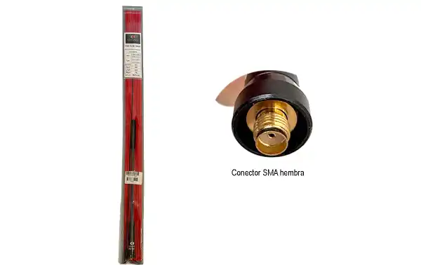 Komunica PWR-TA-607SMAF Dual Band Antenna VHF/UHF144/430 SMA FEMALE