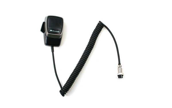 R02824 Microphone de rechange pour émetteur MIDLAND M88 avec touches UP / DOWN, connecteur 6 broches