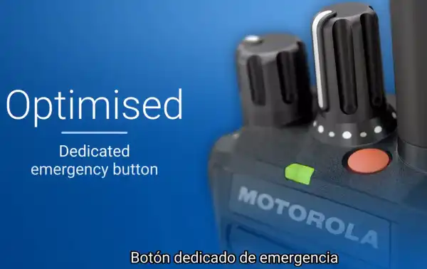MOTOROLA MDH07RDH9WA1AN R5 GNSS LKP boton de emergencia