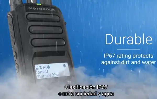 MOTOROLA R5 GNSS LKP IP 67 certified against rain and dust