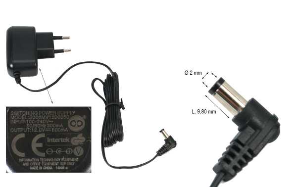 Adaptateur Secteur 9V TopChargeur – Pour Talkie-walkie Midland G7 XT Et Autres Appareils