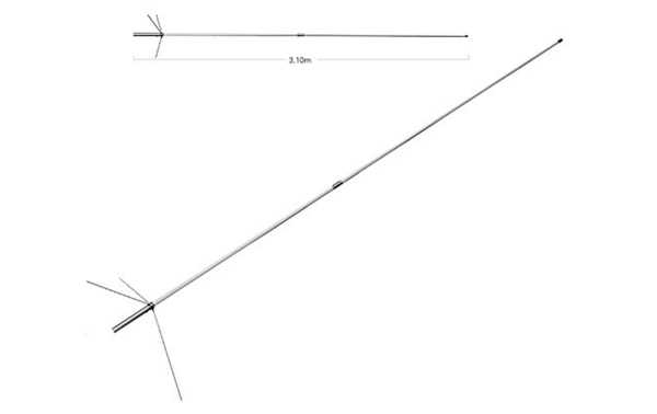 DIAMOND X-300 PL Antenne Diamond Original BIBANDA VHF144 / UHF 430 Mhz