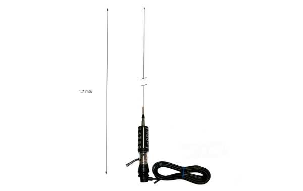 Antenne CB LEMM-RAMBO 27 Mhz Longueur d'antenne 170 cm