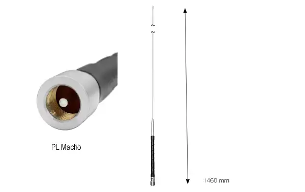 Antena móvil HF monobanda 28 Mhz. Conector PL