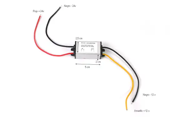 Redutor de tensão SADELTA 1 ampere. Entrada: 18 a 30 volts, saída 12 volts