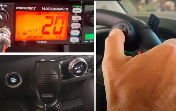 President ACFD-602 Hands-free vehicle microphone with the MIKE