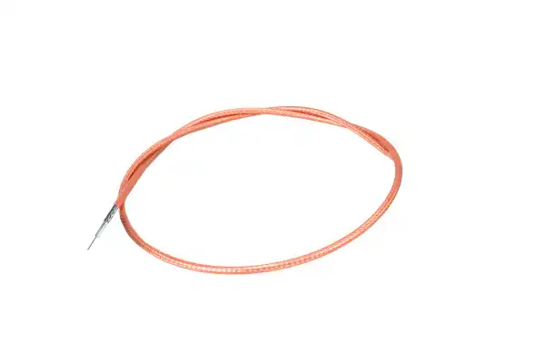 RG-316 Cable coaxial diametro exterior 2,5 mm, con cubierta transparante de TEFLON PTFE. Blindaje adecuado para aplicaciones exigentes con trenazo de cobre plateado y vivo conductor diametro 0,6 mm. Valido para técnologia Wi-Fi, Aplicaciones Telecomunica