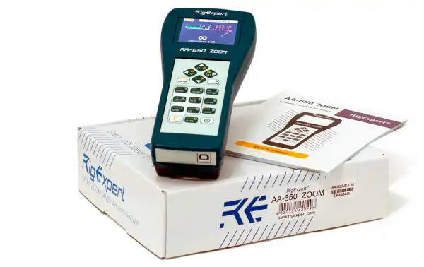 RIGEXPERT AA-650 ZOOM Analisador de antena de 100 Khz a 650 Mhz.