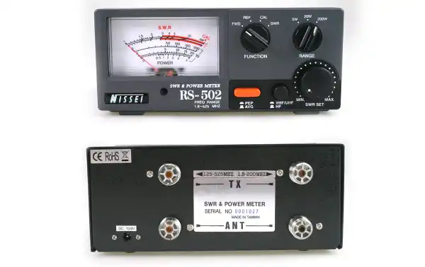 RS-502 NISSEI Stationary ROE SWR meter 1.8 to RS-502 NISSEI Stationary ROE SWR meter 1.8 to 525 Mhz. 200 wattsMhz. 200 watts
