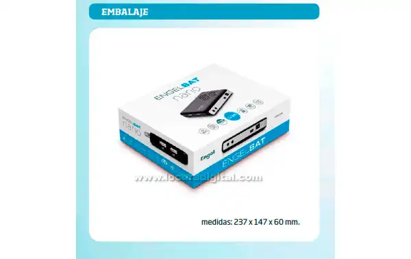 RÉCEPTEUR SATELLITE NANO RS4800W ENGEL WIFI, FULLHD, IPTV