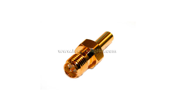 RSMA174HH Conector SMA REVERSO hembra de crimpar para cable RG-174