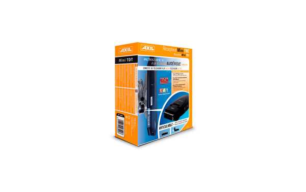 RT0302U AXIL Mini-Receptor TDT tipo Euroconector articulable. Con USB