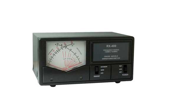 RX400 MAAS Medidor de agulhas cruzadas ROE / Watimeter. Freqüências 140-525 Mhz