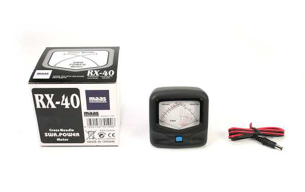 RX40 MAAS SWR Meter - WATIMETER 140-525 Mhz. Agulha Dupla de 150 watts