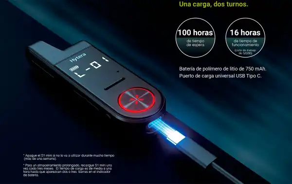 HYT S10 PMR446 walkie de uso Hytera PMR446