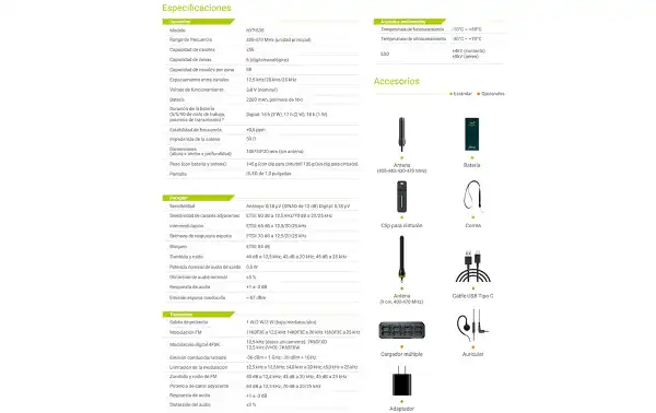 HYTERA HYT S35 PMR446 Walkie de uso libre PMR446