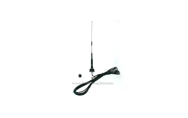 NAGOYA S45B KIT 1 + CABLE LC55 + BASE BL01. !! IDEAL PARA INSTALACION EN VEHICULOS Y SOPORTES !! Antena bibanda 140-150 / 430-460 MHz VHF/UHF. 2.15 / 3.5 dB. max. potencia 150 w. Color Negro.