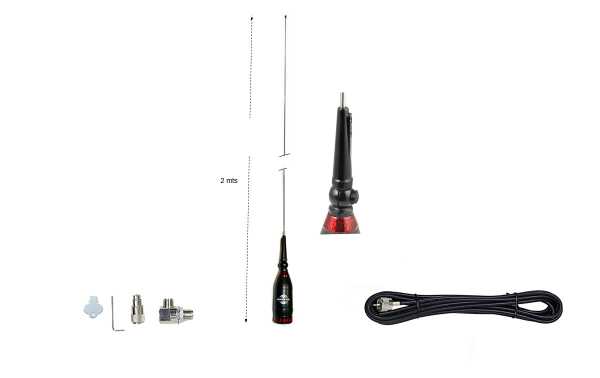 Sirtel SANTIAGO 1200 Antena completa CB 27 Mhz + base + cable 4 mts