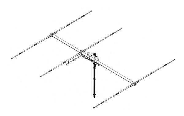 SIRIO SY27-3. Antena CB Direcitva YAGI de 3 elementos para CB 27 Mhz