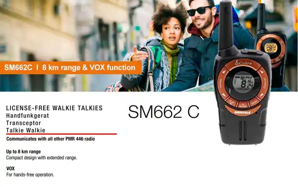Walkies COBRA SM-662C para excursões