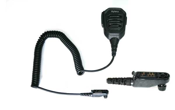 Microfone com alto-falante PTT HYTERA SM50N1-P. Para rádios comunicadores das séries AP5 e BP5.