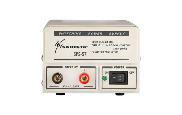 SADELTA SPS-57 Switched Power Supply 220v/13.8v. 5-7 amps.