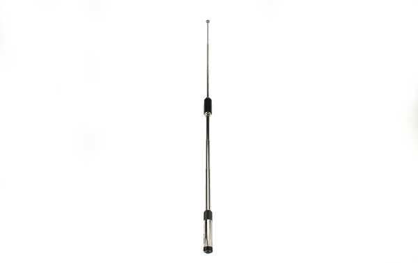 Antenne Télescopique Double Bande RH770 SMA Mâle - 144/430 MHz, Gain 3/5.5 DBi, Longueur 35 Pouces