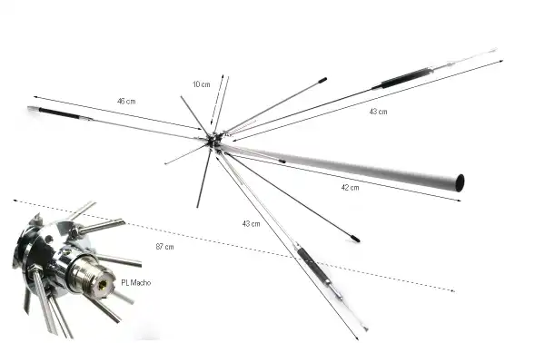 Antena discoteca SIRTEL SRTB-3000PL Scanner de 75 Mhz a 3 Ghz. Conector PL