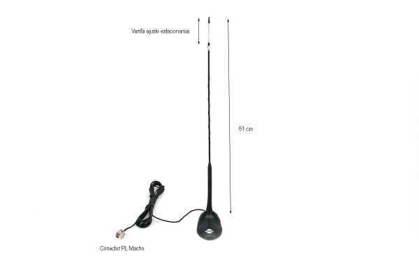 FINE-antenne VHF Antenne GP340 VHF 136-174 MHz 35 pouces adaptée à la