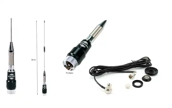 Antenne SIRTEL SRTM-438COM Bi-Bande VHF-UHF 144/430 Mhz. Longueur 84cm