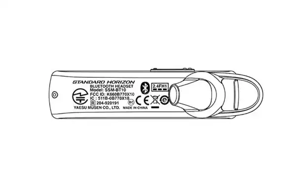 YAESU SSM-BT10 Micro-Bluetooth headset